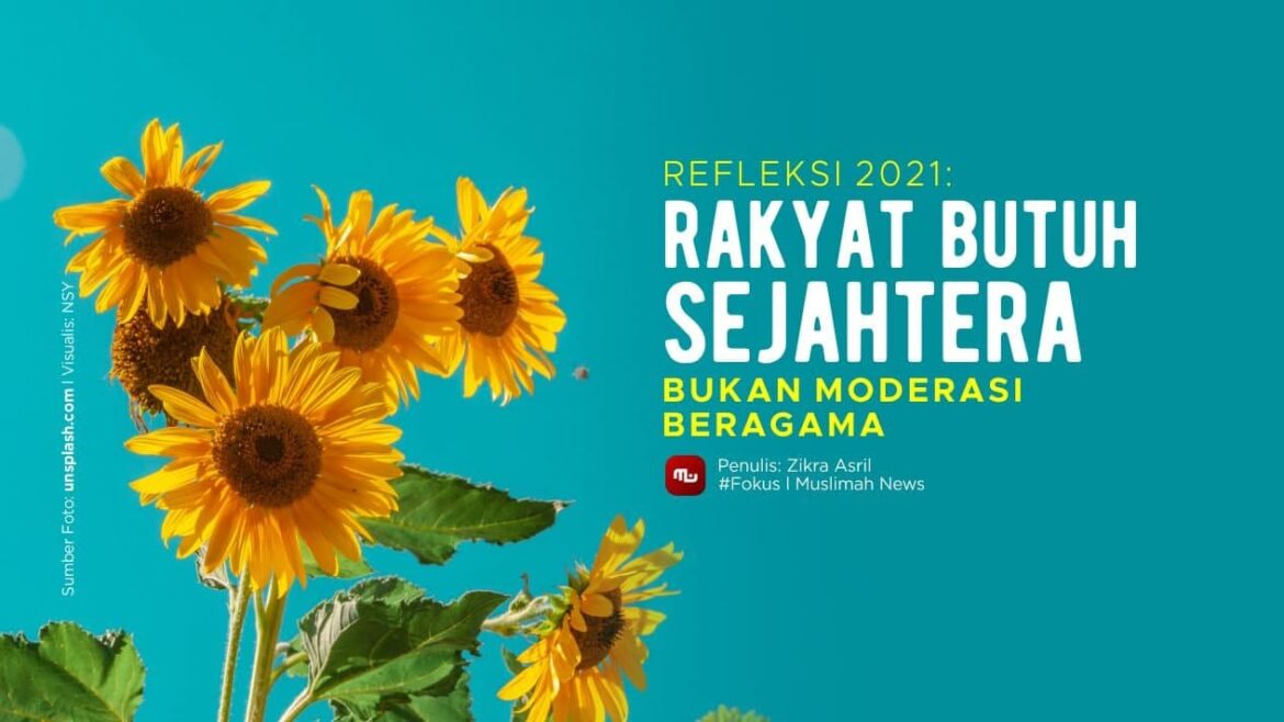 [Refleksi 2021] Rakyat Butuh Sejahtera, Bukan Moderasi Beragama